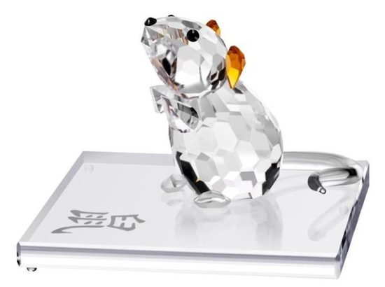 Rat (Chinese Zodiac) 50 x 38 mm, Crystal Gifts and Decoration PRECIOSA