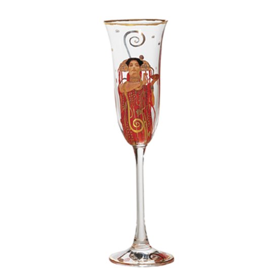 Champagne glass Gustav Klimt - The Medicine, 0,1 l, Glass, Goebel