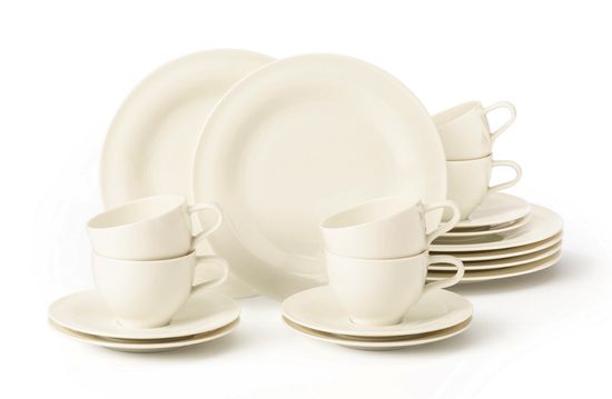 Coffe set 18 pcs., Medina creme, porcelain Seltmann