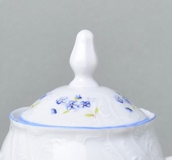 Víčko k cukřence 0,22 l, Thun 1794, karlovarský porcelán, BERNADOTTE pomněnka