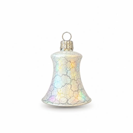 Christmas Tree Decoration Bell, Rainbow, Czech Glass christmas decorations