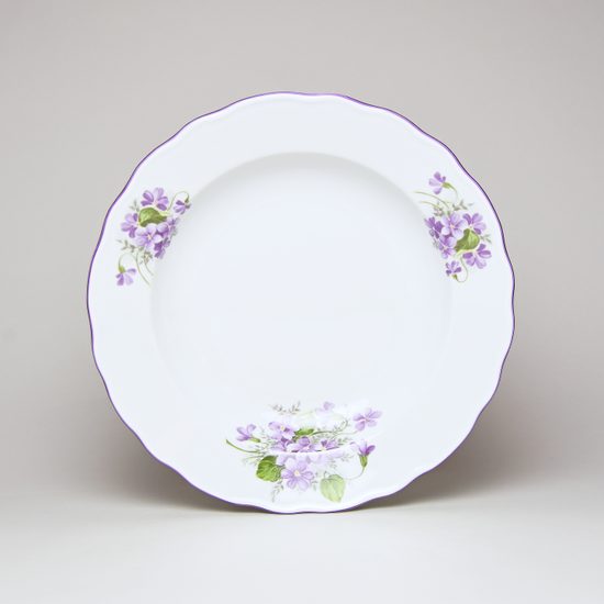 Plate deep 21 cm, Violet, Český porcelán a.s.