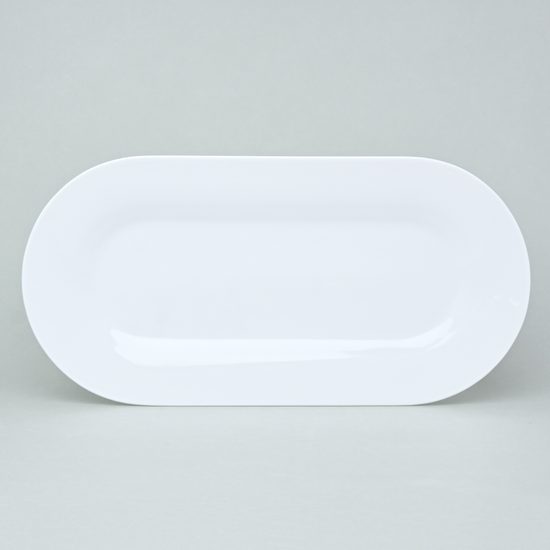 Bohemia White, Dish oval 40,5 x 20 cm, Pelcl design, Cesky porcelan a.s.
