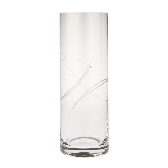 Křišťálová váza 30 cm (5030), zdobená krystaly Swarovski
