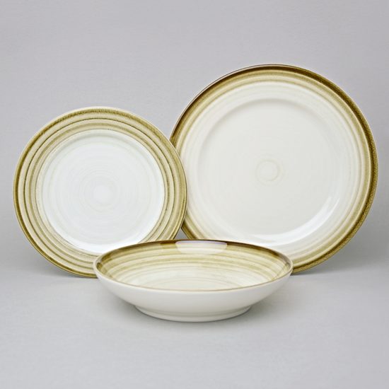 Plate Set for 1 pers. 25,5 / 21 / 20,5, RUSTIC, Český porcelán a.s.