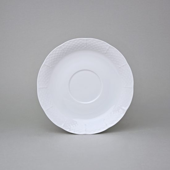 Saucer 170 mm, Thun 1794, karlovarský porcelán, NATÁLIE white
