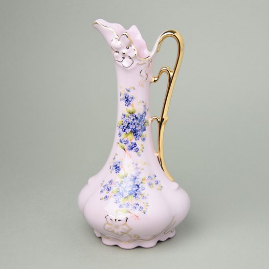 Karafa 24 cm, Adélka 419, Růžový porcelán z Chodova