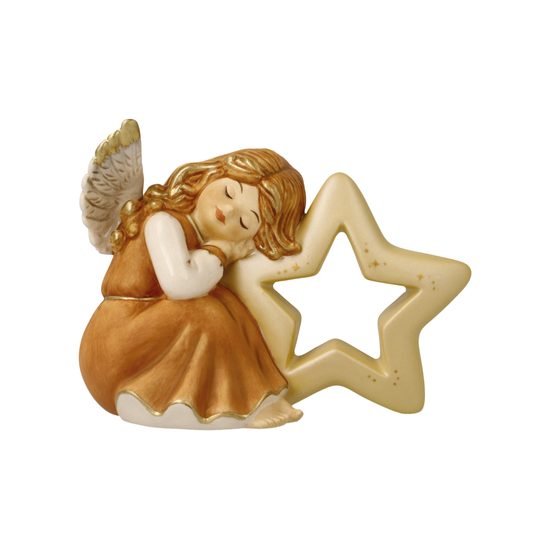Anděl V zemi snů 11,5 / 7,5 / 9 cm, kamenina, Goebel