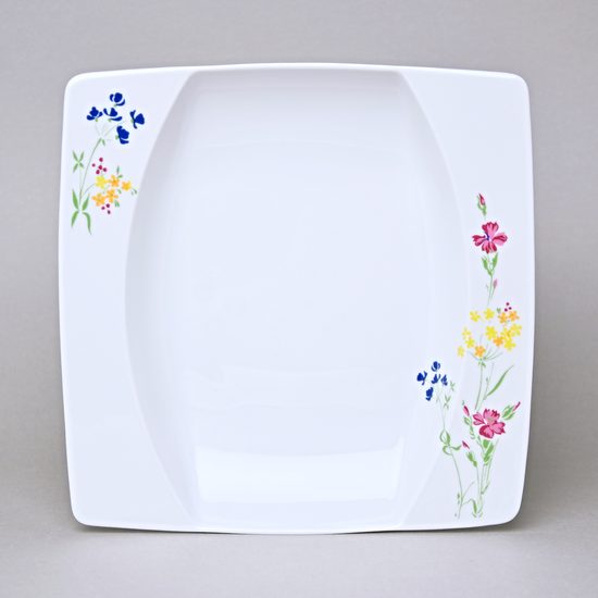 EYE luční kvítí, Talíř hluboký 23 cm, Thun 1794, karlovarský porcelán