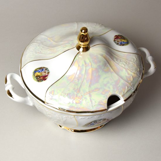 The Three Graces: Lid for 2,5 l soup tureeen, Thun 1794, karlovarský porcelán, BERNADOTTE