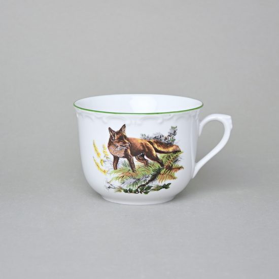 Cup (mug) R 0,25 l, Český porcelán a.s., hunting - green line