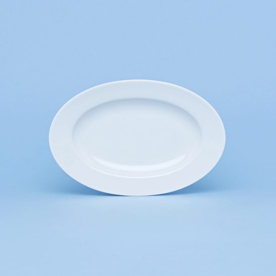 Side dish oval 22 cm, Nina white, Thun 1794 Carlsbad porcelain
