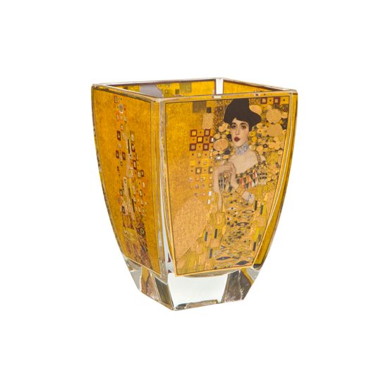Svícen - průsvitka 11 cm, sklo, Adele Bloch-Bauer, G. Klimt, Goebel