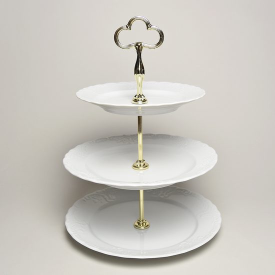 Compartment dish 3 pcs. 37 cm, Opera white, Cesky porcelan a.s.