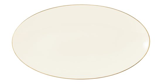 Platter oval 33x 18 cm, MEDINA gold, Porcelán SELTMANN