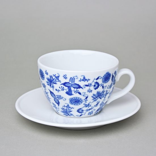 Šálek 330 ml a podšálek 17 cm Milada, Fragmenty cibuláku, modrá, Český porcelán a.s.
