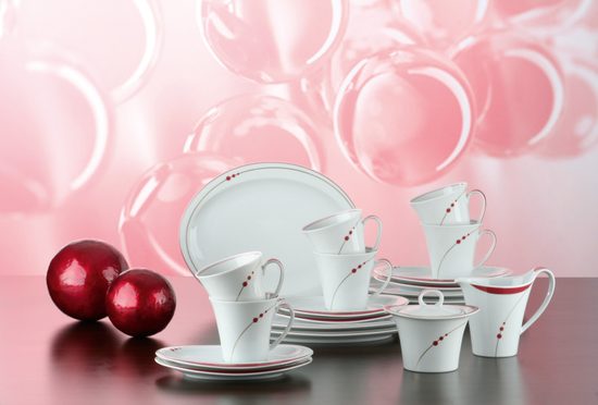 Coffee set for 6 persons (20 pcs), Mirage 22539, Seltmann Porcelain