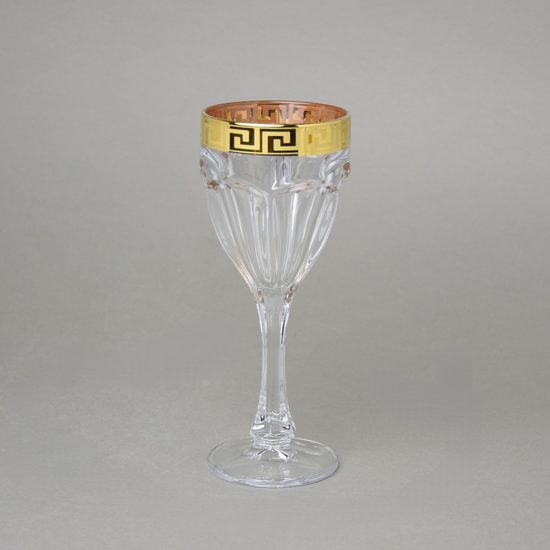 Sklenička na víno Safari 140 ml, dekor Kostka Versace, Balvín glass