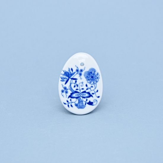 Easter decoration - Egg 5,5 x 3,9 cm, Original Blue Onion Pattern