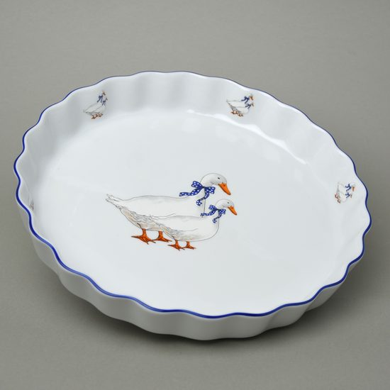 Baking bowl round 29 x 4 cm, Goose, Thun 1794