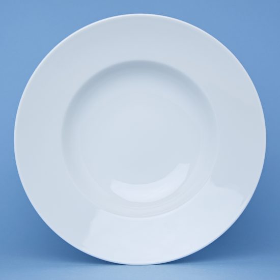 Pasta plate 27 cm, Tschibo white, Thun 1794 Carlsbad porcelain