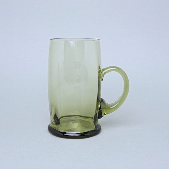 Beer mug - Bamboo, 15,5 cm, (Green), 500 ml, Floriánova huť