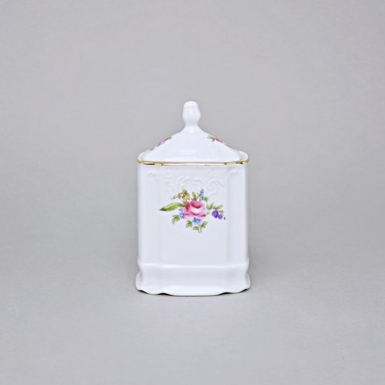 Kořenka hranatá 0,15 l, Thun 1794, karlovarský porcelán, BERNADOTTE míšeňská růže