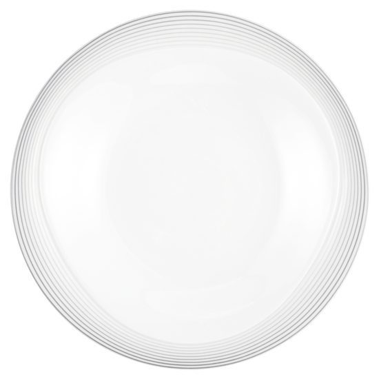 Plate flat 28 cm, Trio 23328 Nero, Seltmann Porcelain