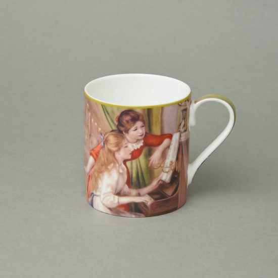 Mu 360 ml Two girls and piano, A. Renoir, bone china Carmani