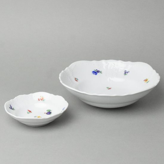 Compot set for 6 persons, Thun 1794 Carlsbad porcelain, BERNADOTTE fruits and flowers