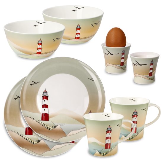 Gift set Lighthouse - Breakfast Set, fine bone china, Goebel