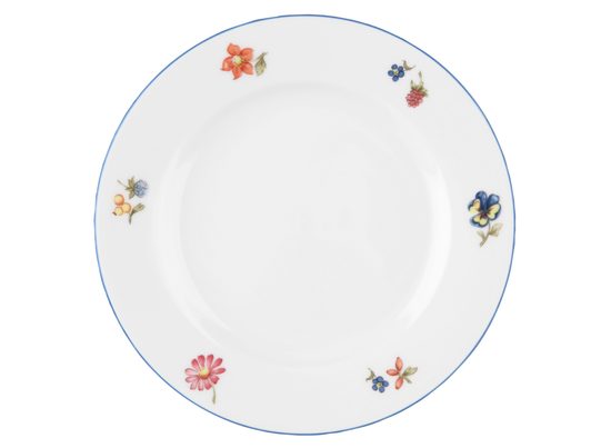 Bread plate 17 cm, Sonate 34032 flowers, Seltmann porcelain