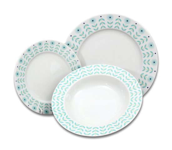 Plate set for 6 pers., Thun 1794 Carlsbad porcelain, Opal 80519