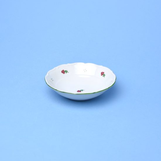 Bowl 13 cm, Verona red flowers + green, G. Benedikt 1882