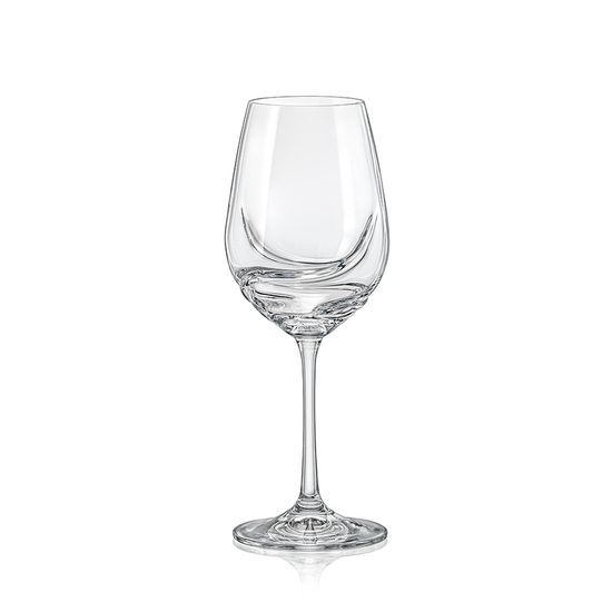 Turbulence 350 ml, white wine glass, 1 pcs., Bohemia Crystalex