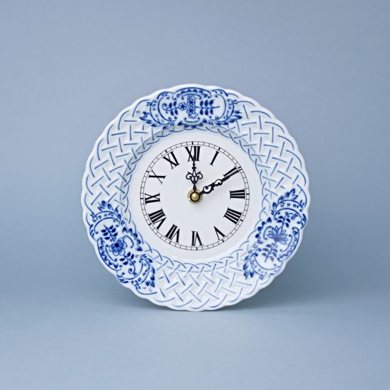 Hodiny reliéfní 18 cm se strojkem, Cibulák, originální z Dubí