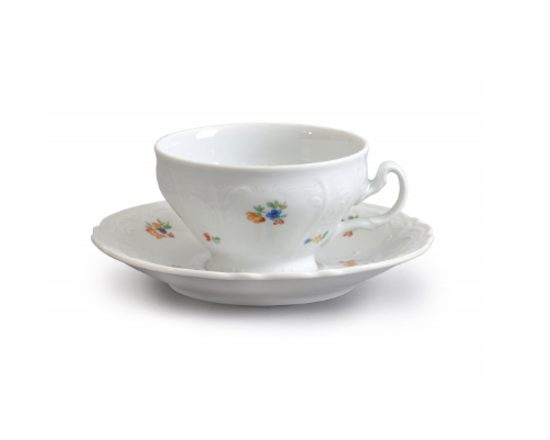 Cup and Saucer 205 ml / 16 cm, Thun 1794 Carlsbad porcelain, BERNARDOTTE hazenka