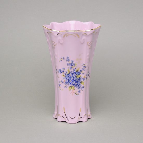 Vase 19,9 cm, Olga, Forget-me-not decor, Rose China Chodov
