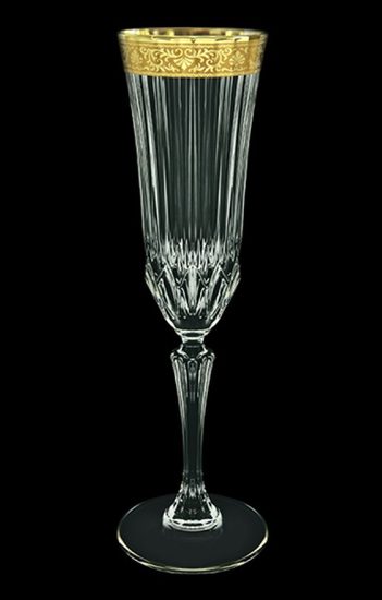Astra Gold: Champagne glass 180 ml, 24,7 cm, crystal + gold