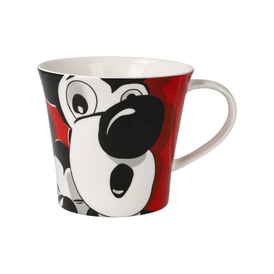 Cup Red mouse 350ml, Fine Bone China, J. Häfner, Goebel