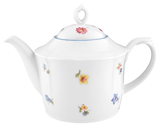 Tea pot 1,1 l, Sonate 34032 flowers, Seltmann porcelain