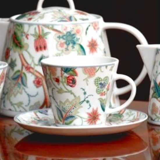 Tea / coffee cup and saucer 220 ml, Thun 1794 Carlsbad porcelain, TOM 30005