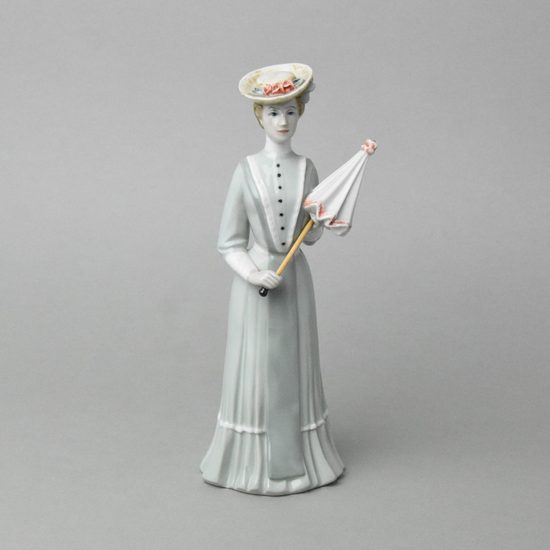 Lady with umbrella 10 x 8,1 x 23,2 cm, Luxor, Royal Dux Bohemia