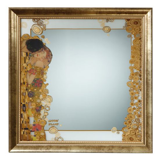 Mirror The Kiss 60 x 60 cm, glass, Gustav Klimt, Goebel Artis Orbis