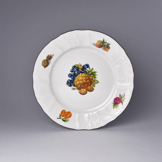 Ovoce: Talíř dezertní 19 cm, Thun 1794, karlovarský porcelán, BERNADOTTE