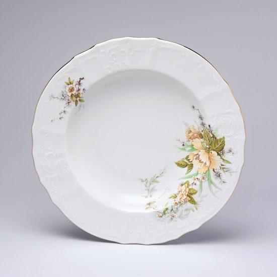 Talíř hluboký 23 cm, Thun 1794, karlovarský porcelán, BERNADOTTE 023011