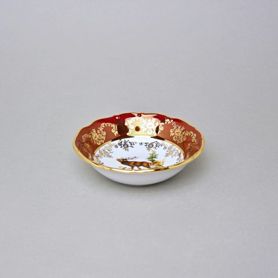 Bowl 13 cm, hunting- ruby, Carlsbad