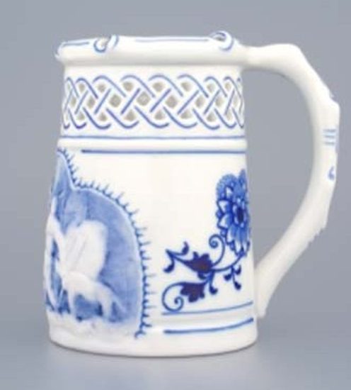 Embossed berr jug 0,40 l, Original Blue Onion Pattern