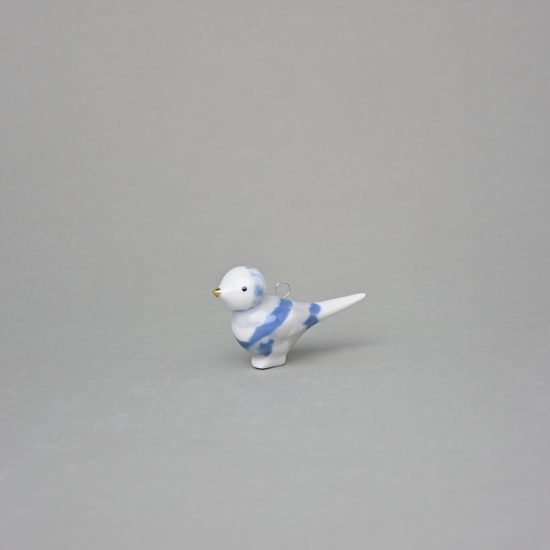 Porcelain Decoration - Bird small, 16,2 cm, different colors, Goldfinger porcelain