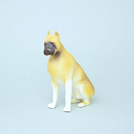 Boxer dog 12,5 x 6,5 x 16,5 cm, Porcelain Figures Duchcov